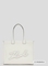 BOLSO TOTE GRANDE PIEL GRANULADA K/SKUARE crudo